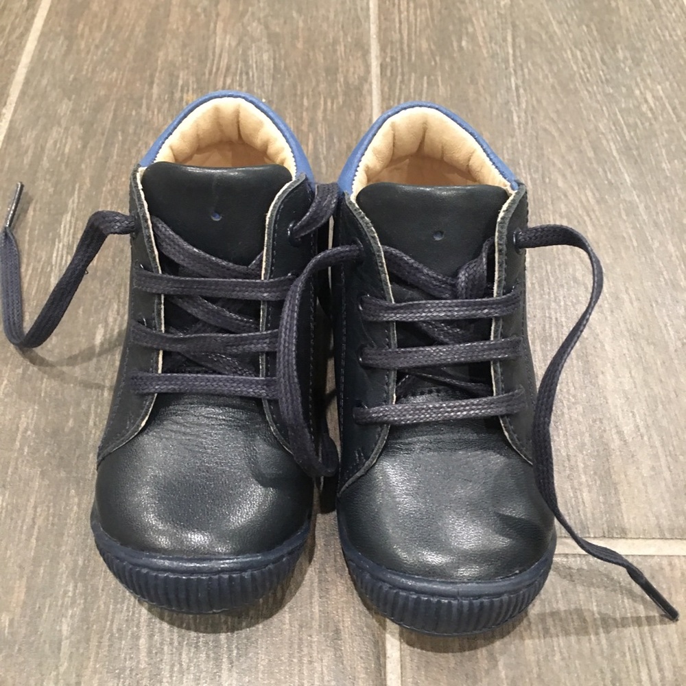 Jacadi blue leather shoes, never worn